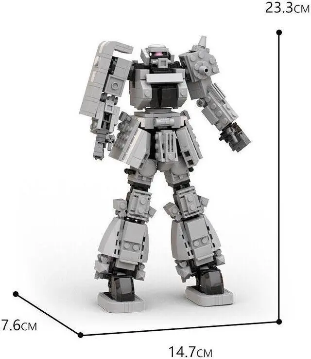 Alt view image 2 of 7 - ZITIANYOUBUILD Robot Model Mobile Suit Building Kit 493 Pieces from Animation MOC