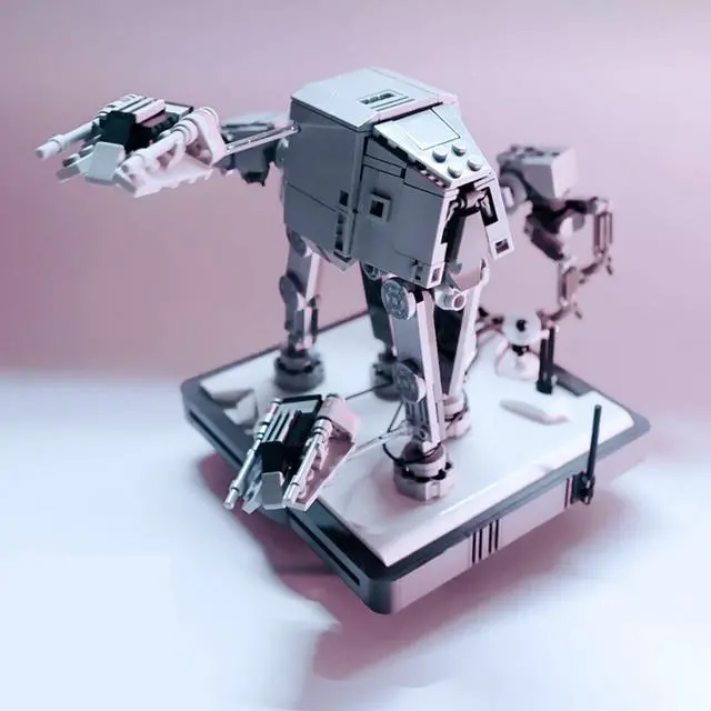 Alt view image 2 of 5 - ZITIANYOUBUILD Battle of Hoth Mini Diorama 662 Pieces from Film about Star MOC