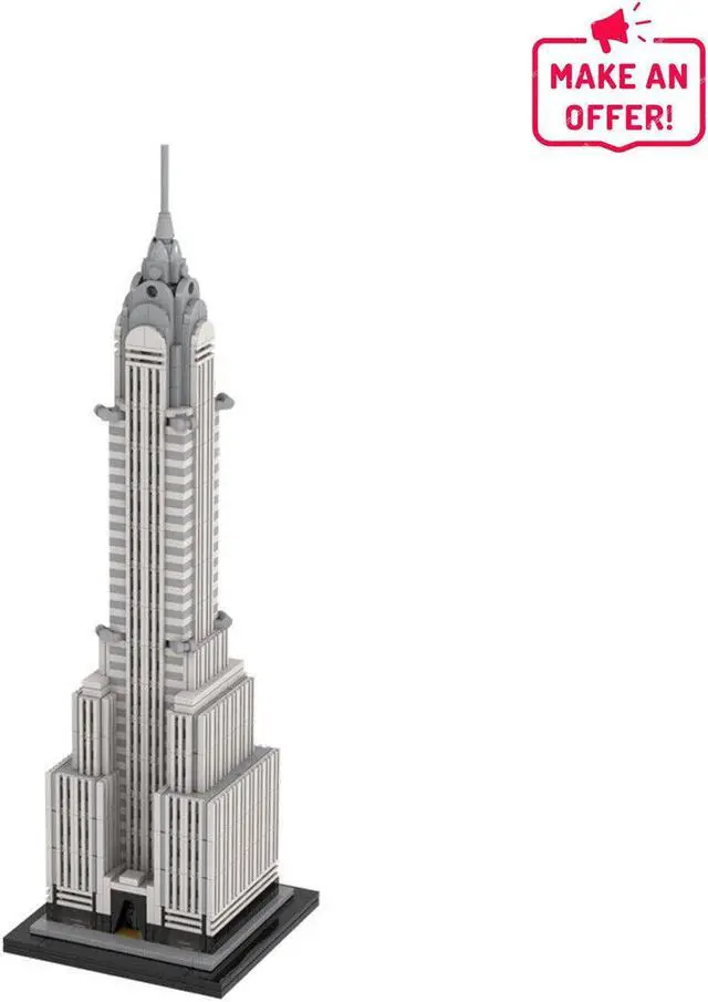 Alt view image 5 of 5 - ZITIANYOUBUILD Modular Chrysler Building Model Skyscraper 810 Pieces Building Kit MOC