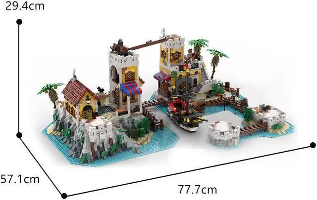 Alt view image 2 of 7 - ZITIANYOUBUILD Modular Island Expansion Set for 6277-1 Imperial Trading Post MOC