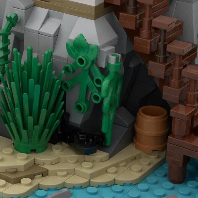Alt view image 3 of 7 - ZITIANYOUBUILD Modular Island Expansion Set for 6277-1 Imperial Trading Post MOC