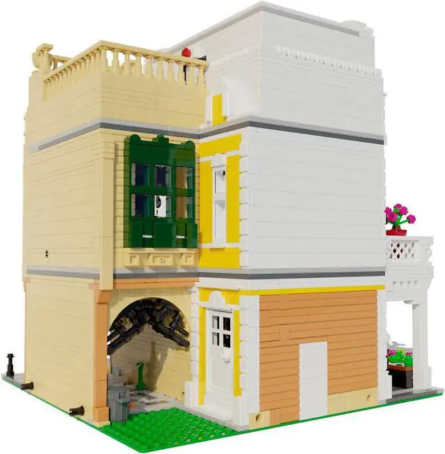 Alt view image 4 of 4 - ZITIANYOUBUILD Posh Restaurant Modular Building with Interiors 3490 Pieces MOC-122357