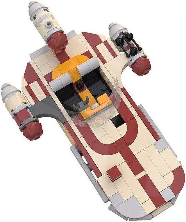 Alt view image 3 of 7 - ZITIANYOUBUILD SoroSuub Landspeeder Model 300 Pieces Building Toys Sets and Packs MOC