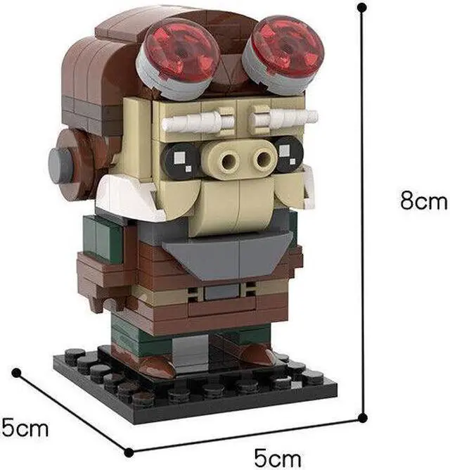 Alt view image 4 of 4 - ZITIANYOUBUILD MOC-35498 Star Wars The Mandalorian - Kuiil Brickheadz 100% Compatible with LEGO Brand New and High Quality