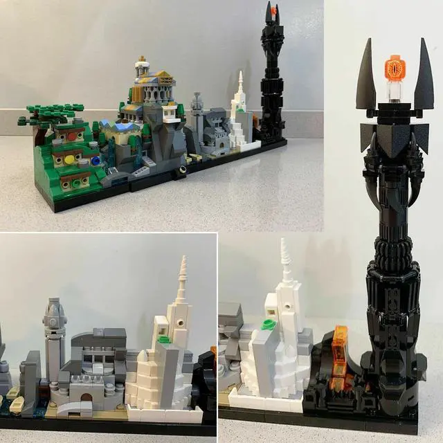 Alt view image 7 of 7 - ZITIANYOUBUILD Skyline Architecture Model about Ring 730 Pieces Building Toys Set MOC
