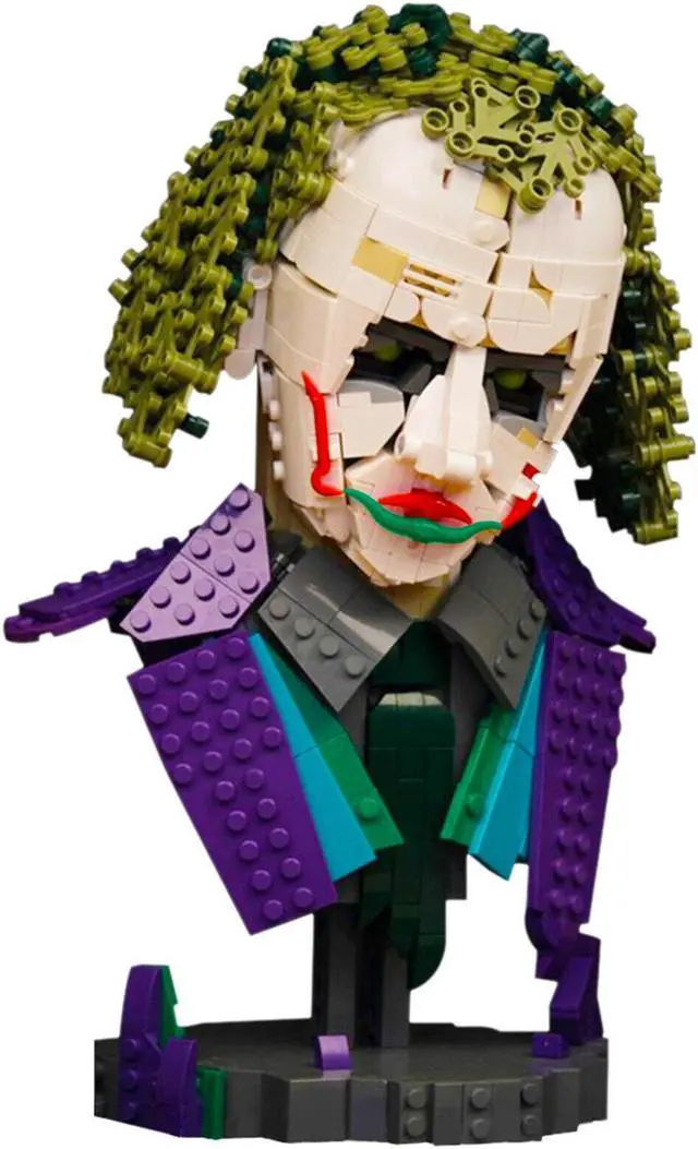 Main image of ZITIANYOUBUILD Joker Bust Model 1090 Pieces Building Kit from Film Building Toys Set MOC
