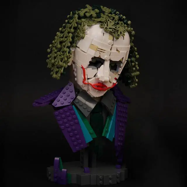 Alt view image 3 of 3 - ZITIANYOUBUILD Joker Bust Model 1090 Pieces Building Kit from Film Building Toys Set MOC
