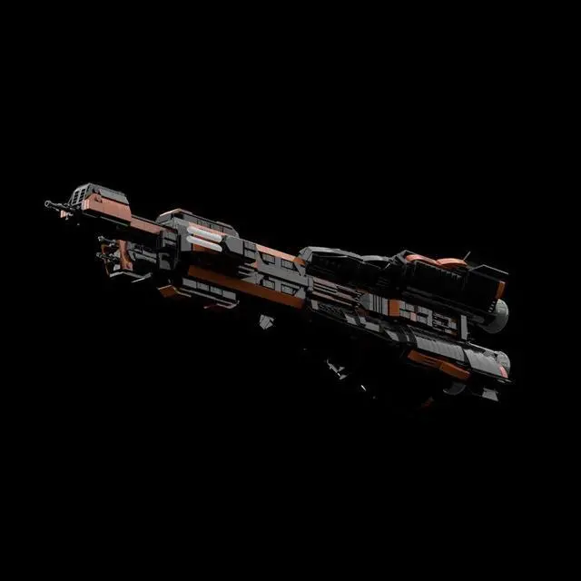 Alt view image 3 of 7 - ZITIANYOUBUILD Donnager-class Battleship 1904 Pieces 1:900 Scale from TV Series MOC