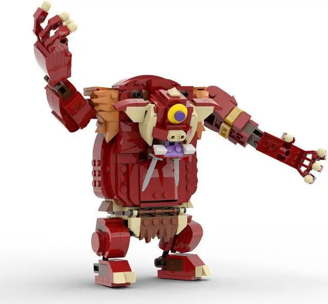Alt view image 2 of 7 - ZITIANYOUBUILD One-eyed Musclebound Sleepiness Monster 505 Pieces from Game MOC