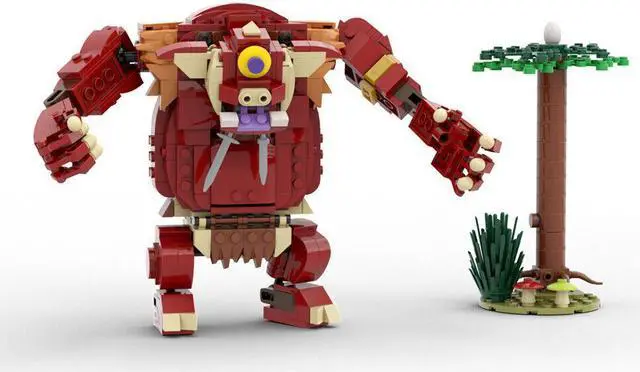 Alt view image 4 of 7 - ZITIANYOUBUILD One-eyed Musclebound Sleepiness Monster 505 Pieces from Game MOC