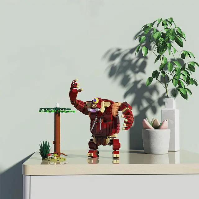 Alt view image 5 of 7 - ZITIANYOUBUILD One-eyed Musclebound Sleepiness Monster 505 Pieces from Game MOC