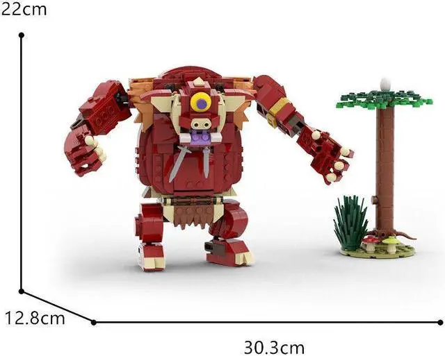 Alt view image 6 of 7 - ZITIANYOUBUILD One-eyed Musclebound Sleepiness Monster 505 Pieces from Game MOC