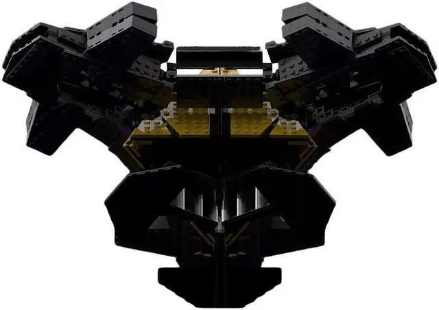 Alt view image 3 of 5 - ZITIANYOUBUILD BuilMoc Goa'uld Ha'tak Aircraft Carrier Model with Base 686 Pieces MOC