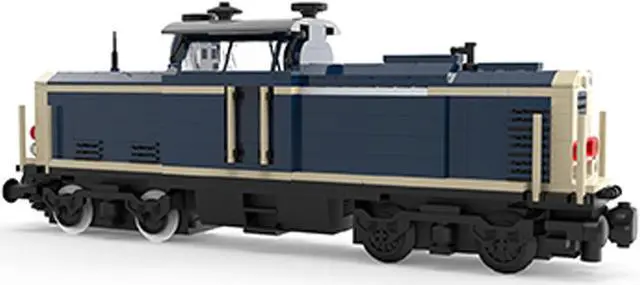 Alt view image 2 of 7 - ZITIANYOUBUILD V100 German Cargo Locomotive Model Building Kit 496 Pieces MOC