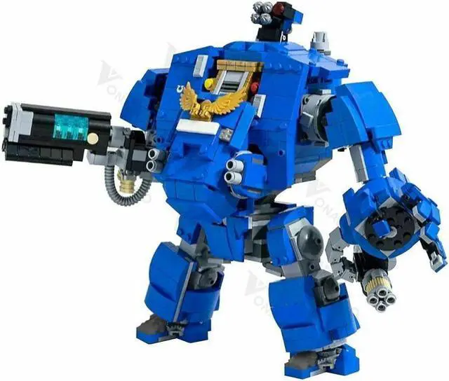 Main image of ZITIANYOUBUILD Ultramarine Primaris Redemptor Dreadnought Set 1252 Pieces MOC