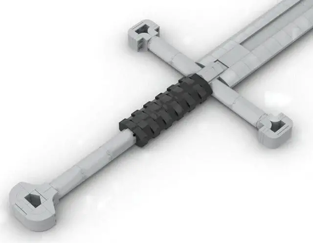 Alt view image 7 of 7 - ZITIANYOUBUILD Medieval Sword with Scabbard Model 655 Pieces Building Toys & Blocks MOC