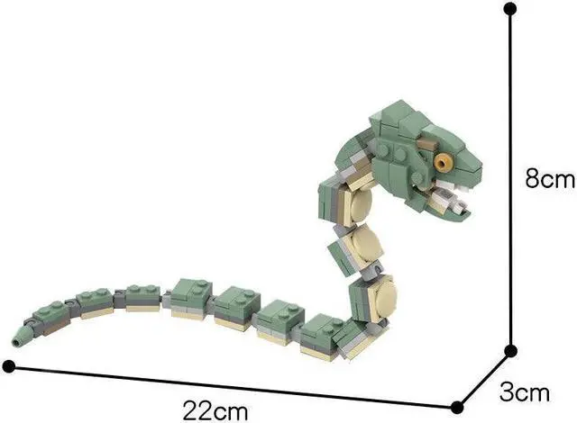 Alt view image 2 of 3 - ZITIANYOUBUILD Basilisk Model 108 Pieces Building Toy from Movie about Magic MOC