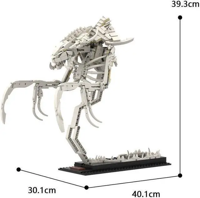 Alt view image 7 of 7 - ZITIANYOUBUILD Hydralisk Game Monster Model from Real-time Strategy Game 592 Pieces MOC