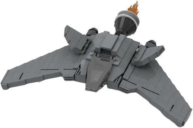 Alt view image 3 of 4 - ZITIANYOUBUILD F-302 Fighter Interceptor 347 Pieces Building Kit from Sci-Fi Movie MOC