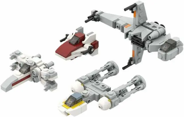 Alt view image 5 of 5 - ZITIANYOUBUILD MOC-32286 Micro Rebel Fighters - Original Trilogy 221 Pieces MOC