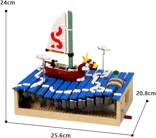 Alt view image 3 of 4 - ZITIANYOUBUILD MOC-113519 Adventure on the Great Sea 731 Pieces from Game MOC