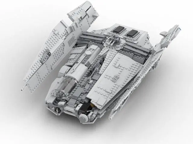 Alt view image 3 of 7 - ZITIANYOUBUILD Haulcraft Ship Building Kit 1597 Pieces from Movie Series MOC