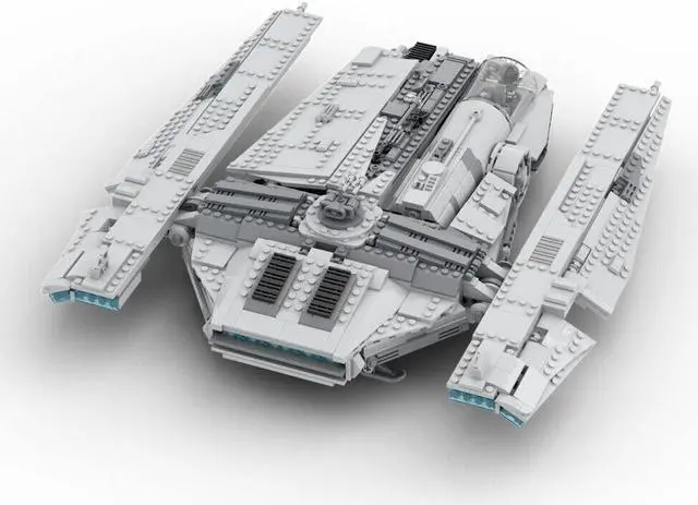 Alt view image 4 of 7 - ZITIANYOUBUILD Haulcraft Ship Building Kit 1597 Pieces from Movie Series MOC