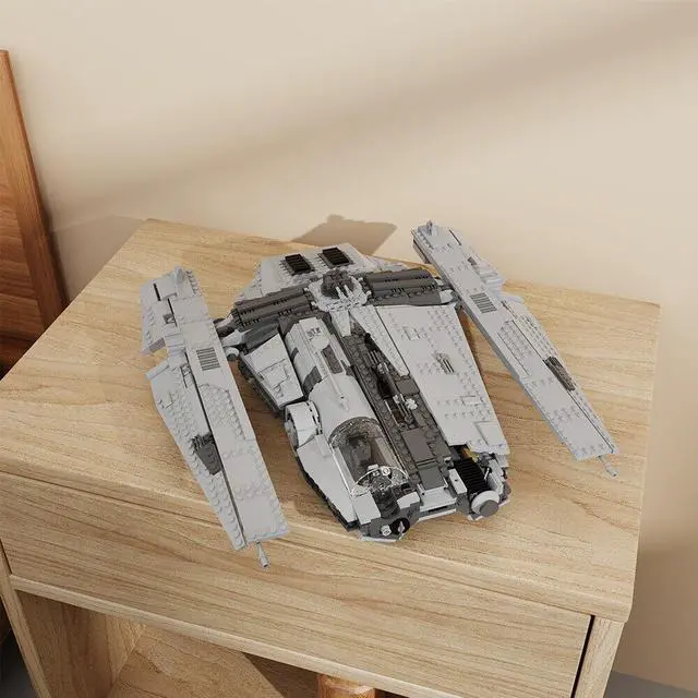 Alt view image 7 of 7 - ZITIANYOUBUILD Haulcraft Ship Building Kit 1597 Pieces from Movie Series MOC
