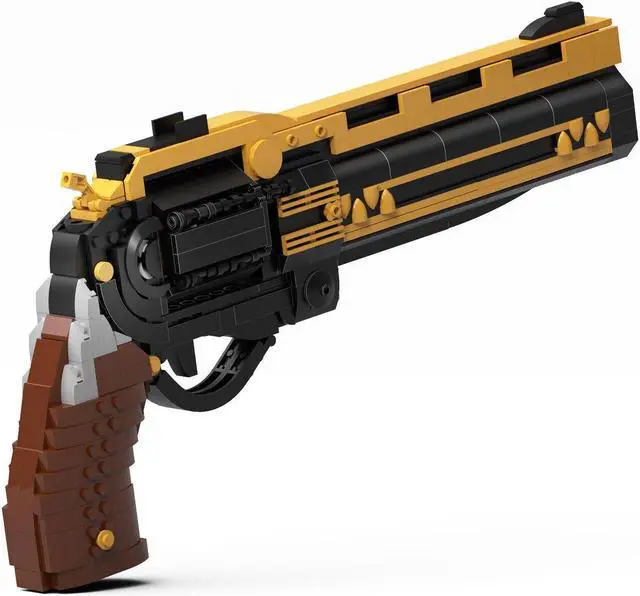 Alt view image 3 of 7 - ZITIANYOUBUILD Life Size Replica of the Exotic: The Last Word, from Destiny and Destiny Featuring Moving Trigger and Swivel out Cylinder with Reloadable Cartridge 840 Pieces