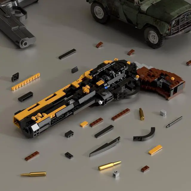 Alt view image 6 of 7 - ZITIANYOUBUILD Life Size Replica of the Exotic: The Last Word, from Destiny and Destiny Featuring Moving Trigger and Swivel out Cylinder with Reloadable Cartridge 840 Pieces