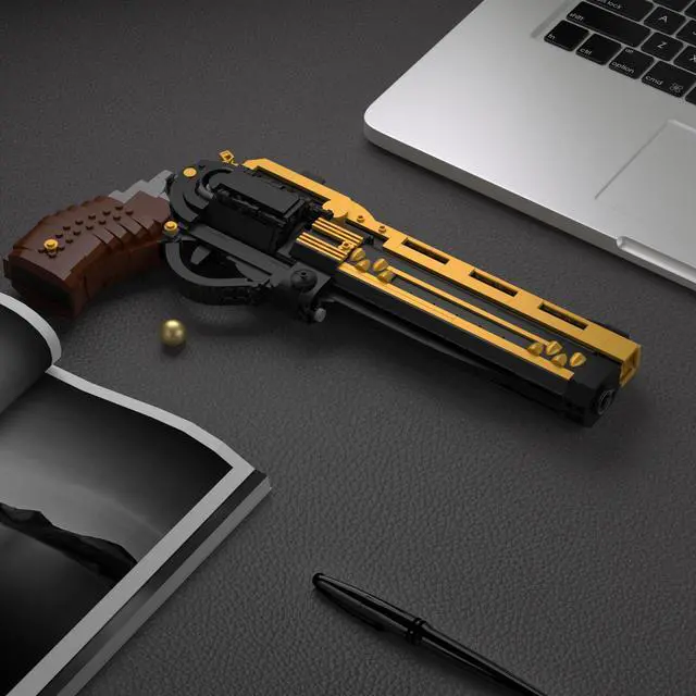 Alt view image 4 of 7 - ZITIANYOUBUILD Life Size Replica of the Exotic: The Last Word, from Destiny and Destiny Featuring Moving Trigger and Swivel out Cylinder with Reloadable Cartridge 840 Pieces
