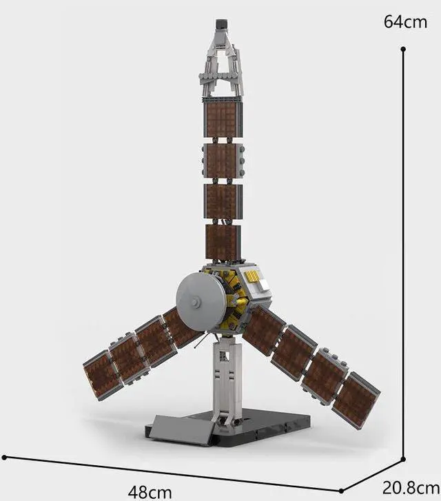 Alt view image 2 of 7 - ZITIANYOUBUILD Juno Space Probe / Jupiter Polar Orbiter 1267 Pieces Building Kit MOC