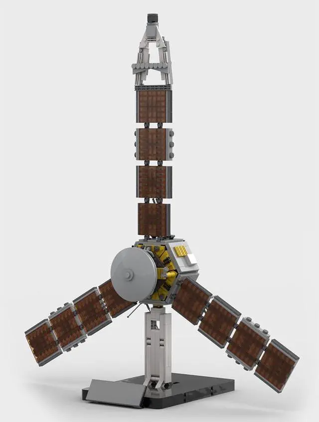 Alt view image 3 of 7 - ZITIANYOUBUILD Juno Space Probe / Jupiter Polar Orbiter 1267 Pieces Building Kit MOC