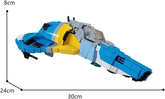 Alt view image 3 of 5 - ZITIANYOUBUILD FEISAR Ship XL-15 Space Ship Model 559 Pieces from Racing Video Game MOC