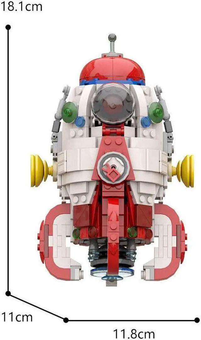 Alt view image 2 of 7 - ZITIANYOUBUILD S.S. Dolphin Rocket 1:1 Scale Spaceship 503 Pieces Building Toys MOC