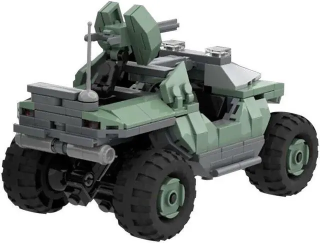 Alt view image 2 of 4 - ZITIANYOUBUILD Warthog Chariot Model Building Kit 349 Pieces from Game Building Toys MOC