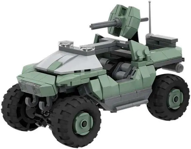 Alt view image 4 of 4 - ZITIANYOUBUILD Warthog Chariot Model Building Kit 349 Pieces from Game Building Toys MOC