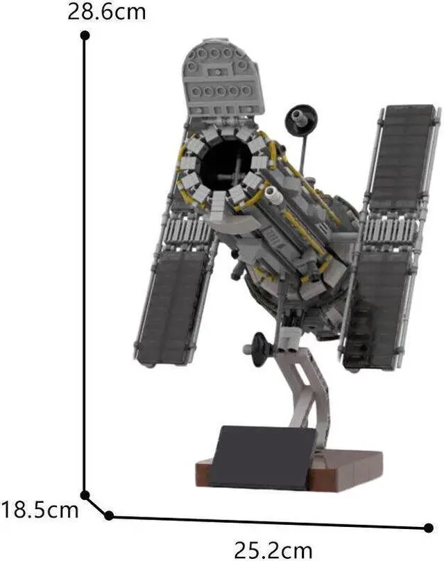 Alt view image 2 of 7 - ZITIANYOUBUILD Space Telescope Model with Base 1130 Pieces for Research Astronomy MOC