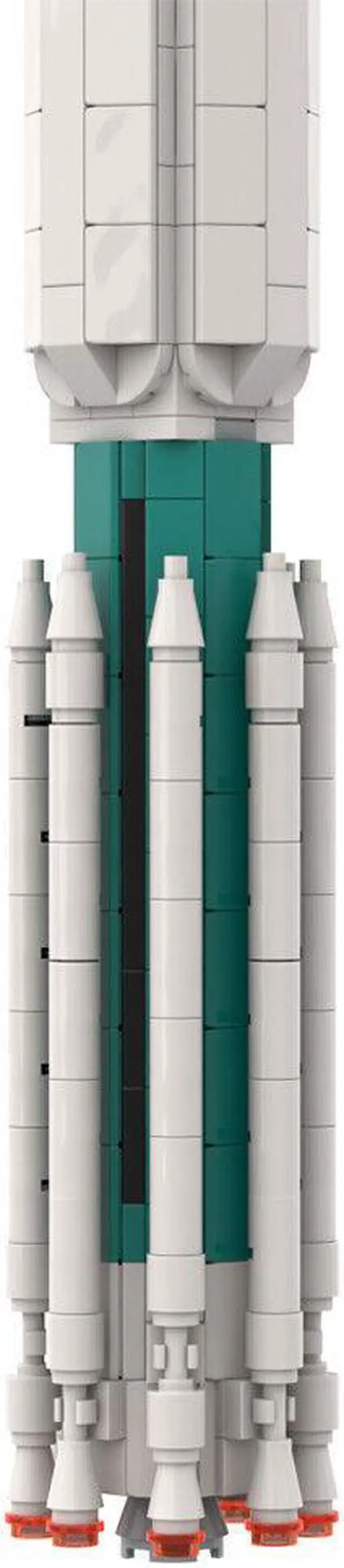 Alt view image 3 of 7 - ZITIANYOUBUILD MOC-71855 NASA Delta III Rocket III Rocket Expendable Launch Vehicle 593 Pieces 1 110 Scale 100% Compatible with LEGO Brand New and High Quality