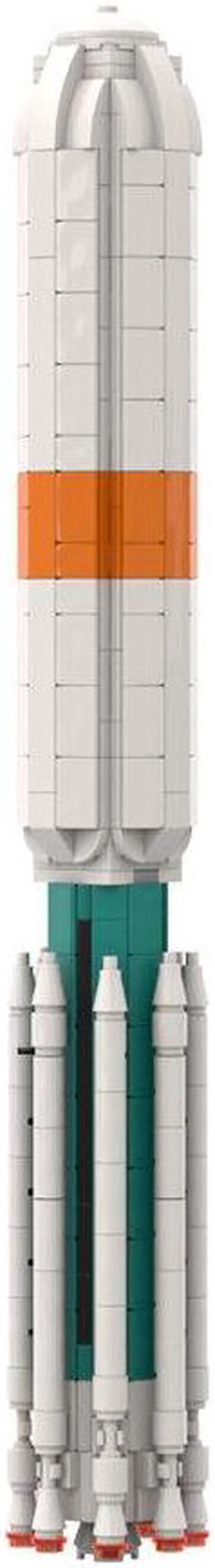 Alt view image 6 of 7 - ZITIANYOUBUILD MOC-71855 NASA Delta III Rocket III Rocket Expendable Launch Vehicle 593 Pieces 1 110 Scale 100% Compatible with LEGO Brand New and High Quality
