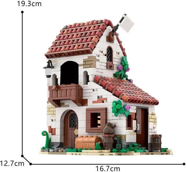 Alt view image 2 of 6 - ZITIANYOUBUILD Modular City Building with Interior 923 Pieces from Pirate Series MOC