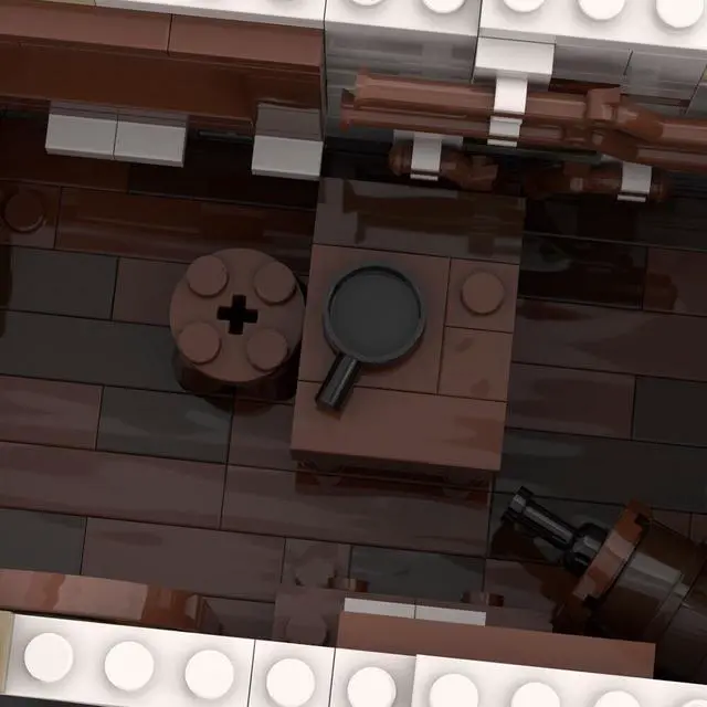 Alt view image 3 of 6 - ZITIANYOUBUILD Modular City Building with Interior 923 Pieces from Pirate Series MOC