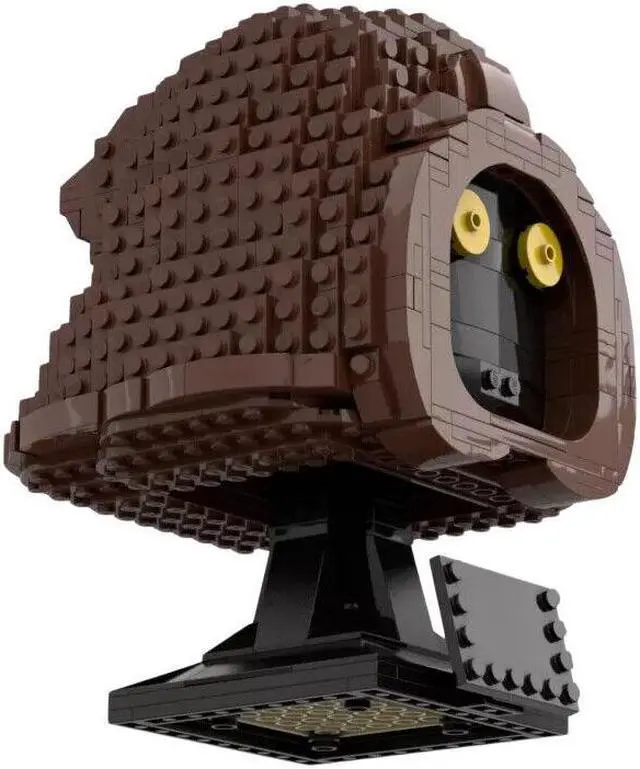 Alt view image 4 of 7 - ZITIANYOUBUILD MOC-70376 Star War Jawa Bust Movie Character Waste Picker Humanoid Creature Bust Model 740 Parts Helmet Collection Style 100% Compatible with LEGO Brand New and High Quality