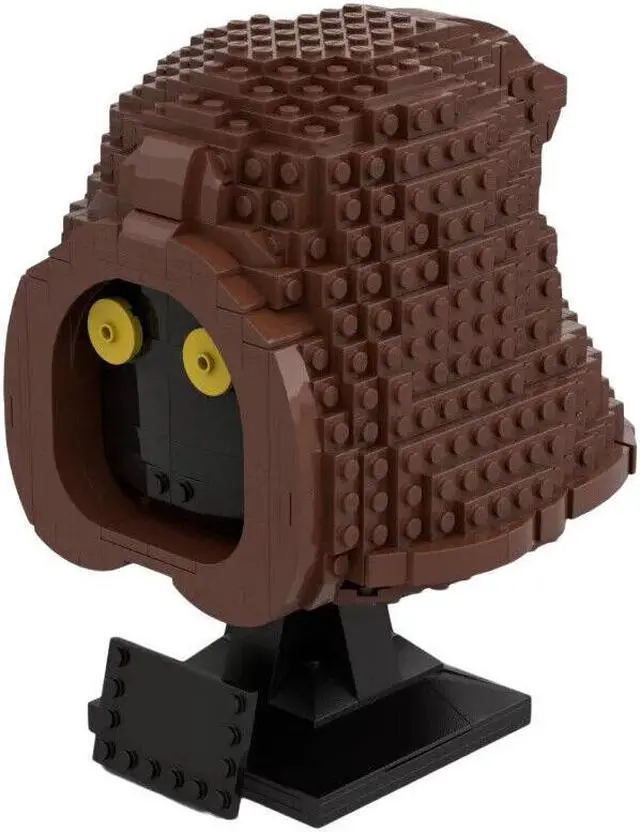 Alt view image 6 of 7 - ZITIANYOUBUILD MOC-70376 Star War Jawa Bust Movie Character Waste Picker Humanoid Creature Bust Model 740 Parts Helmet Collection Style 100% Compatible with LEGO Brand New and High Quality