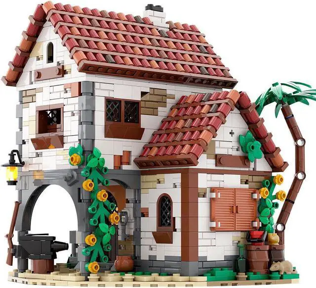 Main image of ZITIANYOUBUILD Hut Cottage by the Island Modular Building House 1332 Pieces MOC