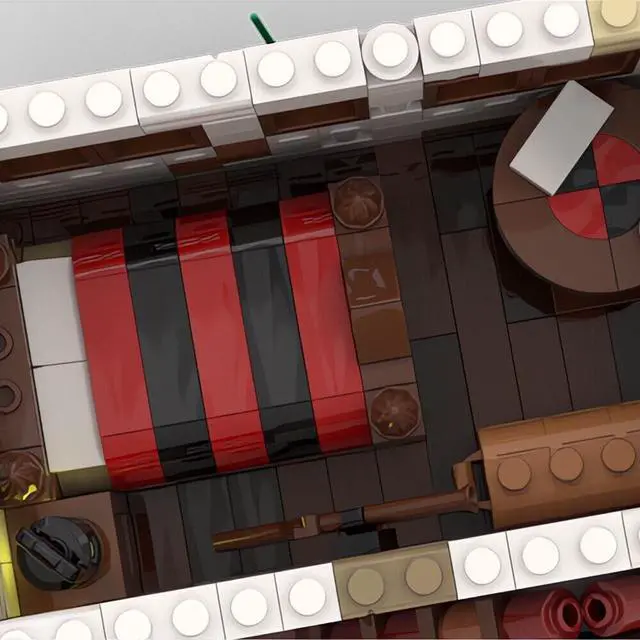 Alt view image 5 of 7 - ZITIANYOUBUILD Hut Cottage by the Island Modular Building House 1332 Pieces MOC