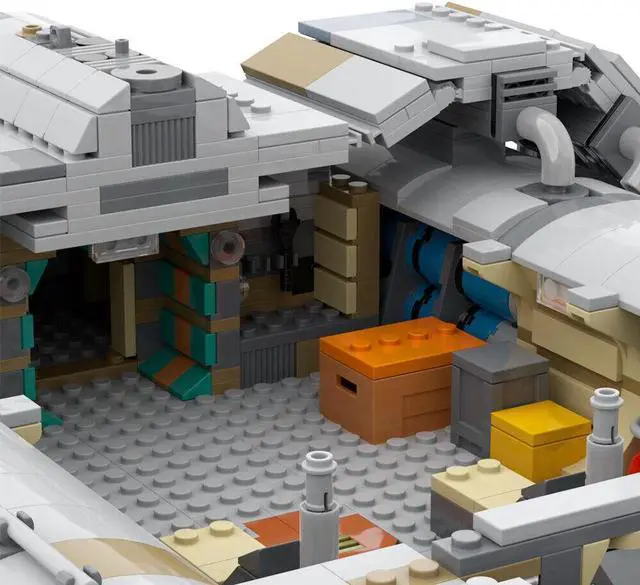 Alt view image 6 of 7 - ZITIANYOUBUILD WTK-85A Interstellar Transport with Full Interior 2642 Pieces MOC