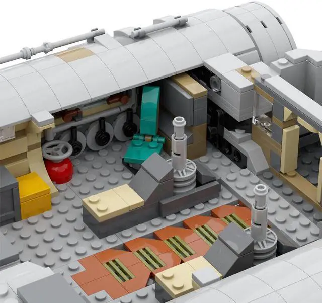 Alt view image 7 of 7 - ZITIANYOUBUILD WTK-85A Interstellar Transport with Full Interior 2642 Pieces MOC
