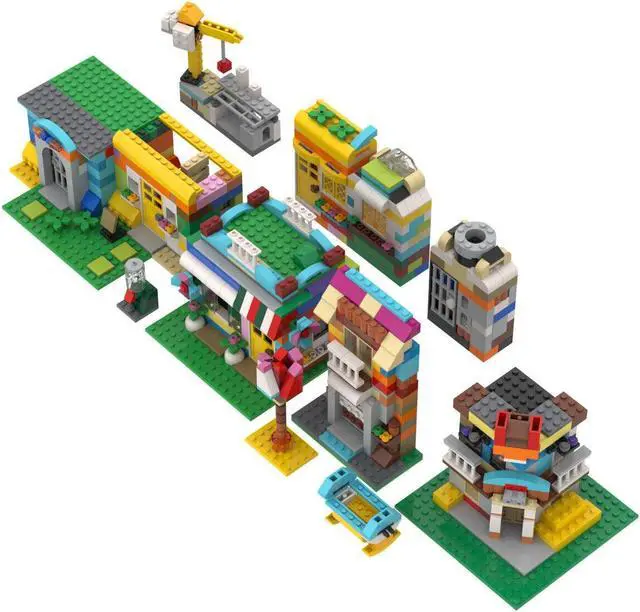 Alt view image 5 of 6 - ZITIANYOUBUILD 30-in-1 Sets Model with City Buildings, Animals, Landscape 457 Pieces MOC