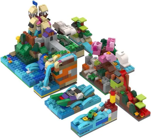 Alt view image 6 of 6 - ZITIANYOUBUILD 30-in-1 Sets Model with City Buildings, Animals, Landscape 457 Pieces MOC